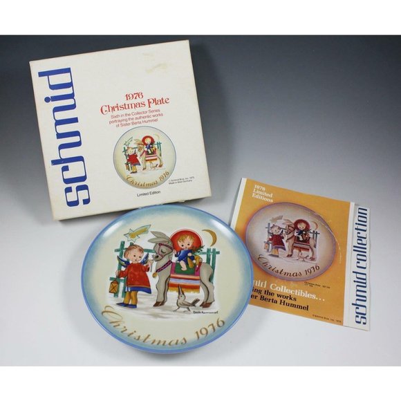 Sacred Journey 1976 Christmas Plate - Berta Hummel - Schmid  W. Germany 001 - Picture 2 of 8